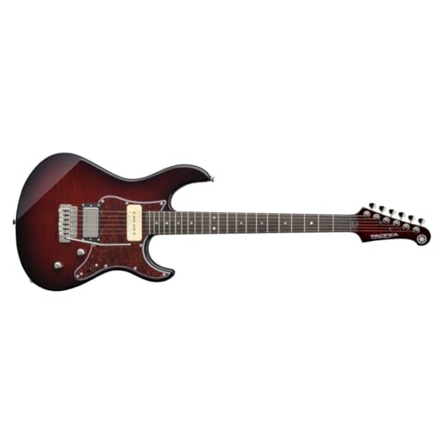 Yamaha PAC611VFM Pacifica Electric Guitar - Dark Red Burst