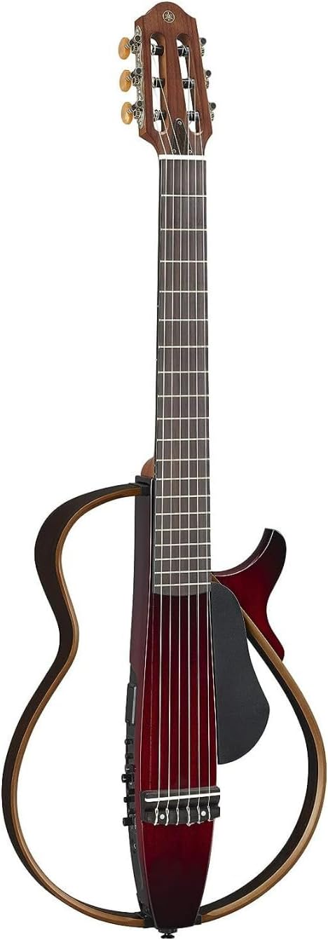 Yamaha SLG200N Nylon String Classical Silent Guitar - Crimson Red Burst