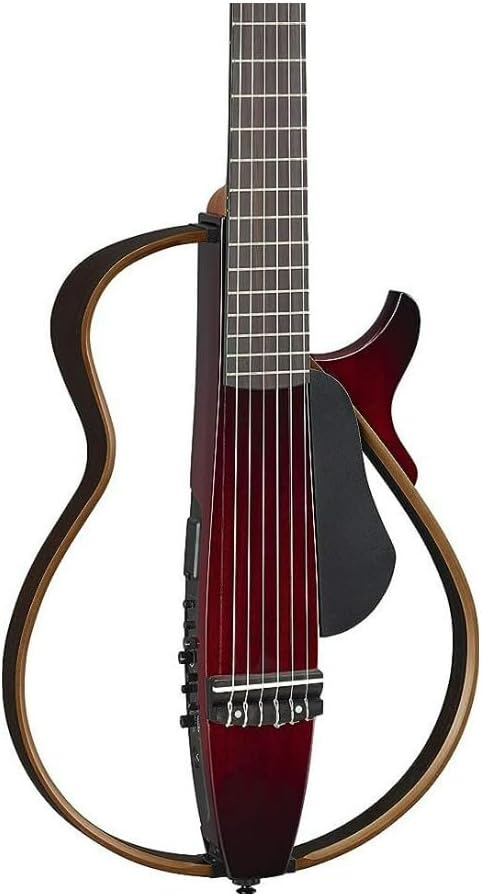 Yamaha SLG200N Nylon String Classical Silent Guitar - Crimson Red Burst