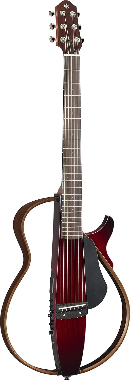 Yamaha SLG200S Steel String Silent Guitar - Crimson Red Burst