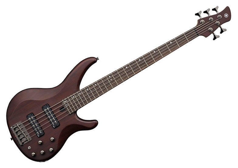 Yamaha TRBX505 5-String Premium Electric Bass Guitar - Translucent Brown
