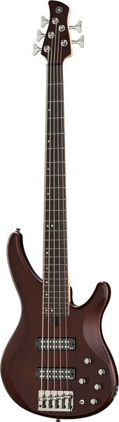 Yamaha TRBX505 5-String Premium Electric Bass Guitar - Translucent Brown