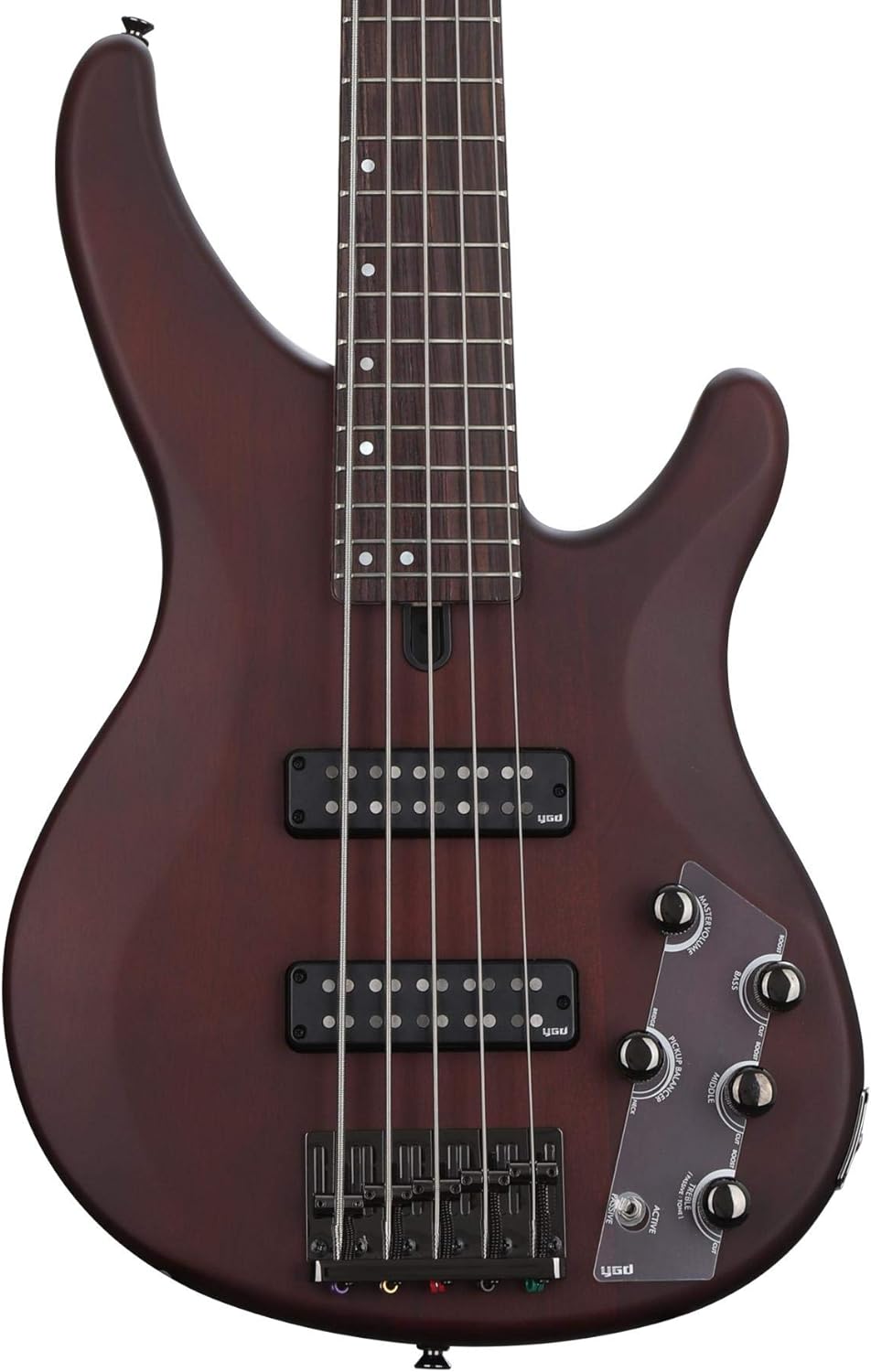 Yamaha TRBX505 5-String Premium Electric Bass Guitar - Translucent Brown