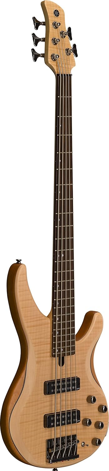 Yamaha TRBX605 5-String Flamed Maple Bass Guitar - Natural Satin