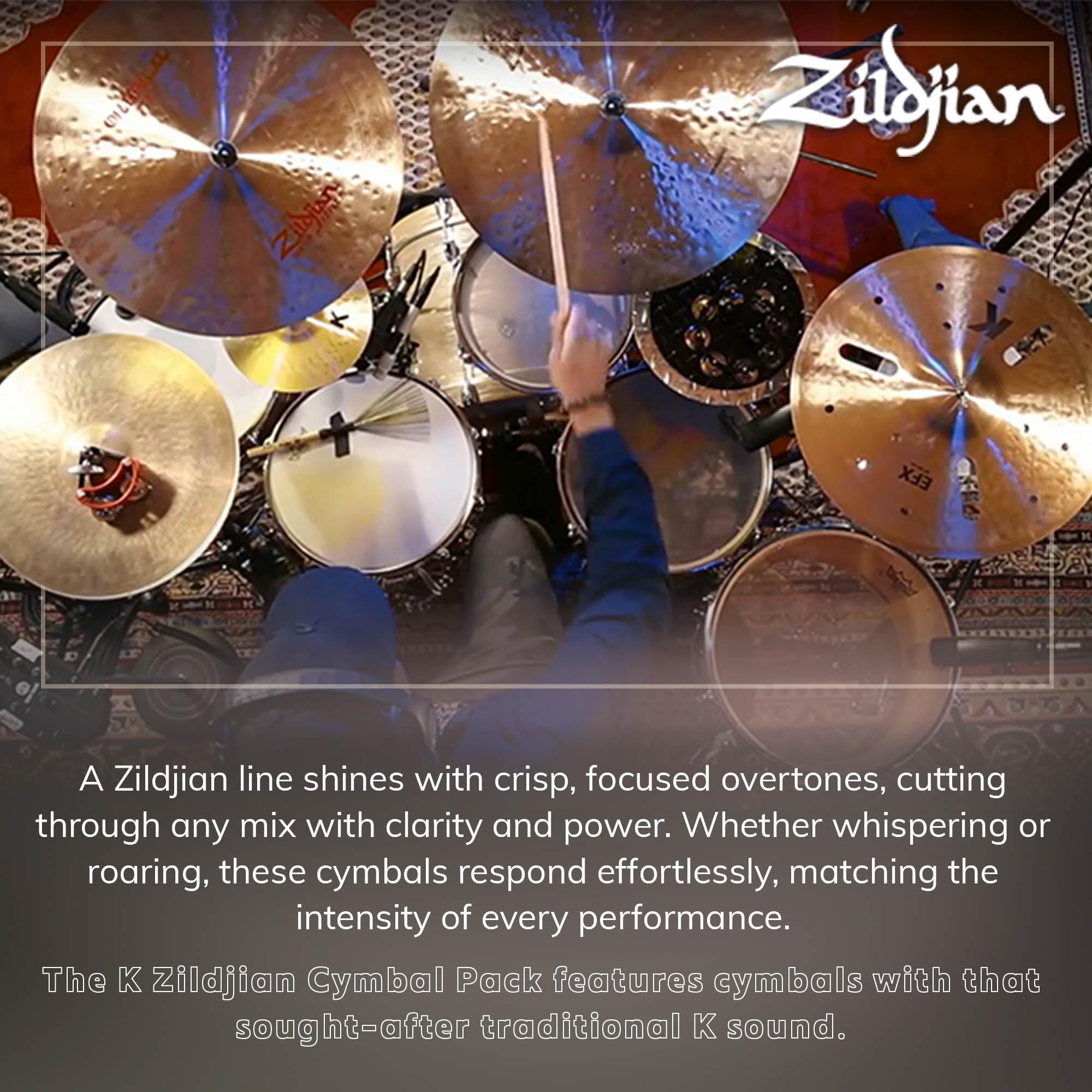 Zildjian K0800 K Cymbal Pack w/ Cymbal Bag