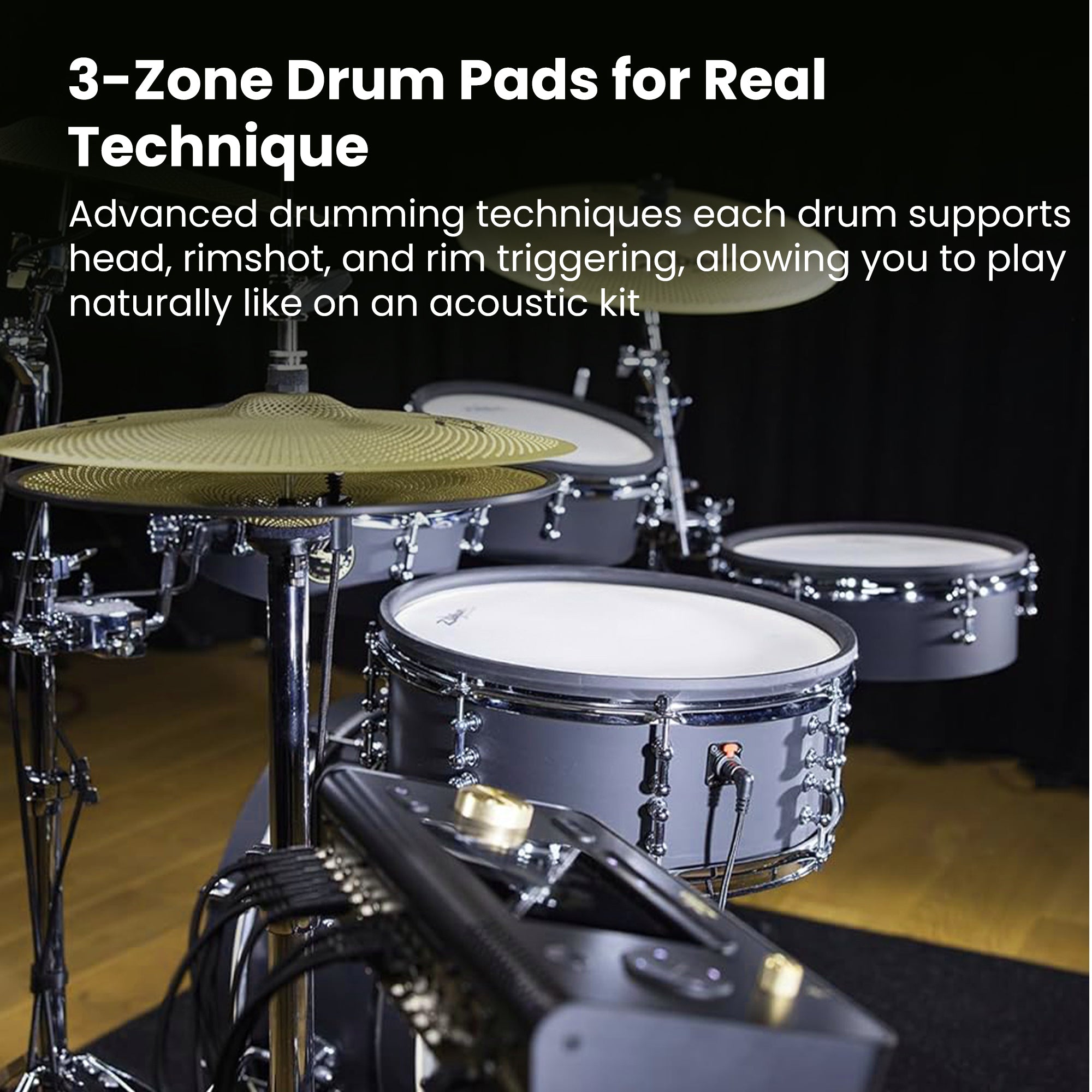 Zildjian ALCHEM-E Bronze EX Electronic Drum Kit w/ Drum Throne