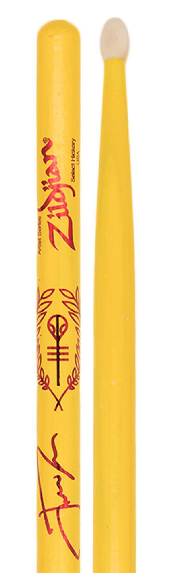 Zildjian ZASJD4 Josh Dun "Clancy Yellow" Artist Series Drumsticks - 12 Pack