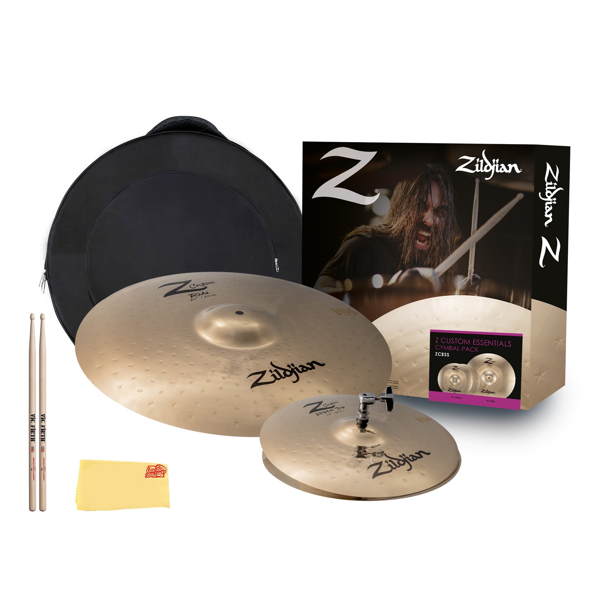 Zildjian ZCESS Z Custom Essentials Cymbal Pack w/ Bag