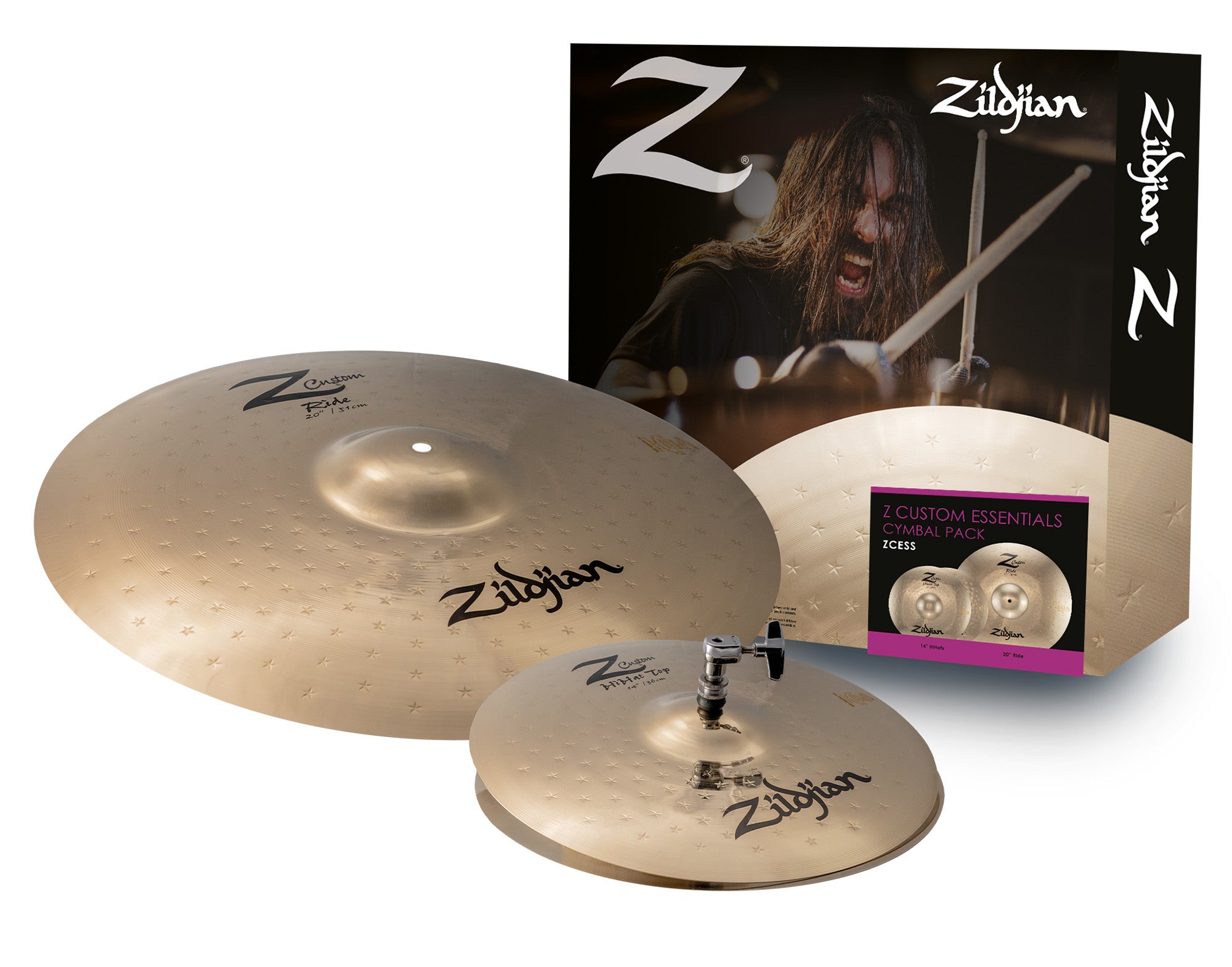 Zildjian ZCESS Z Custom Essentials Cymbal Pack w/ Bag