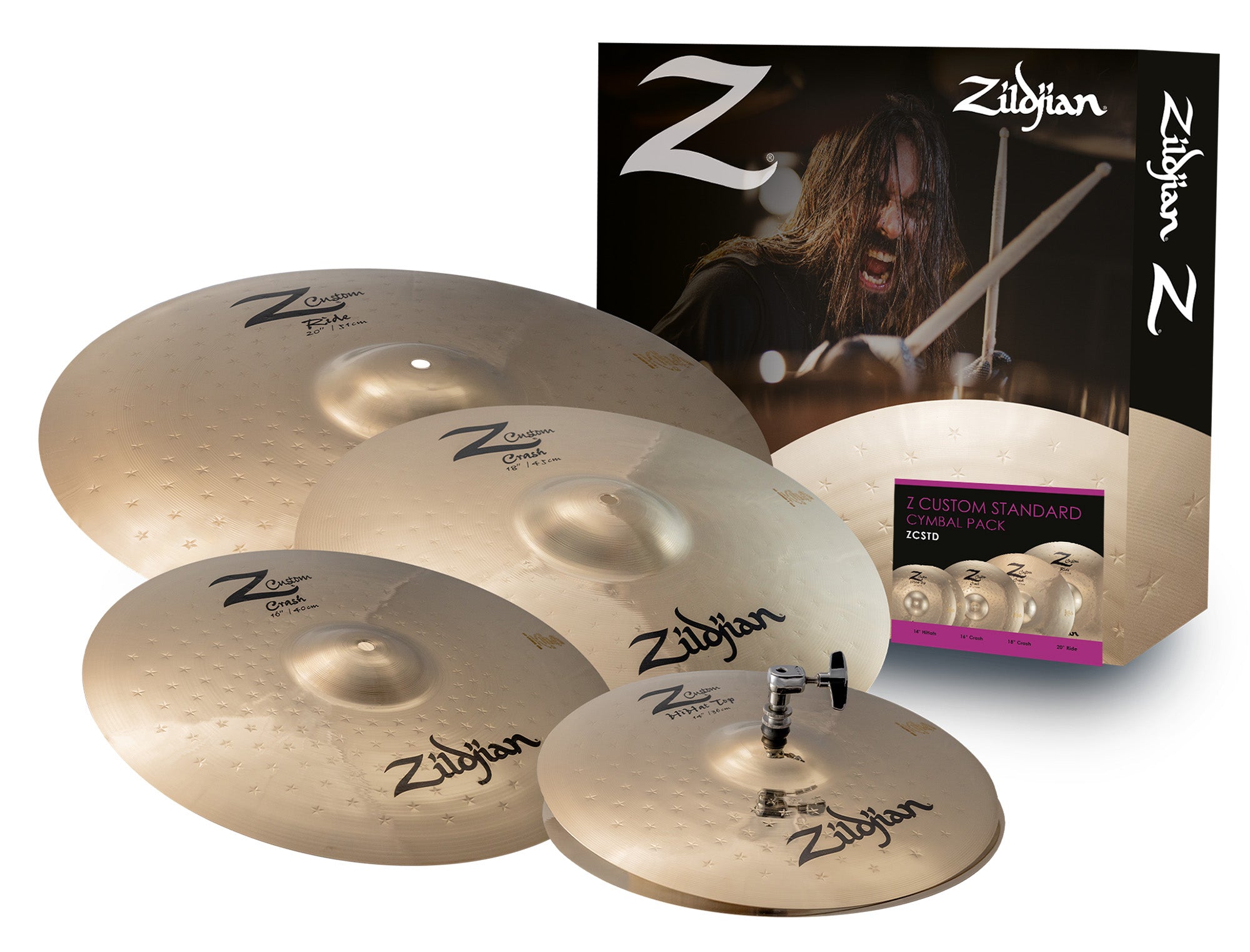 Zildjian ZCSTD Z Custom Standard Cymbal Pack w/ Bag