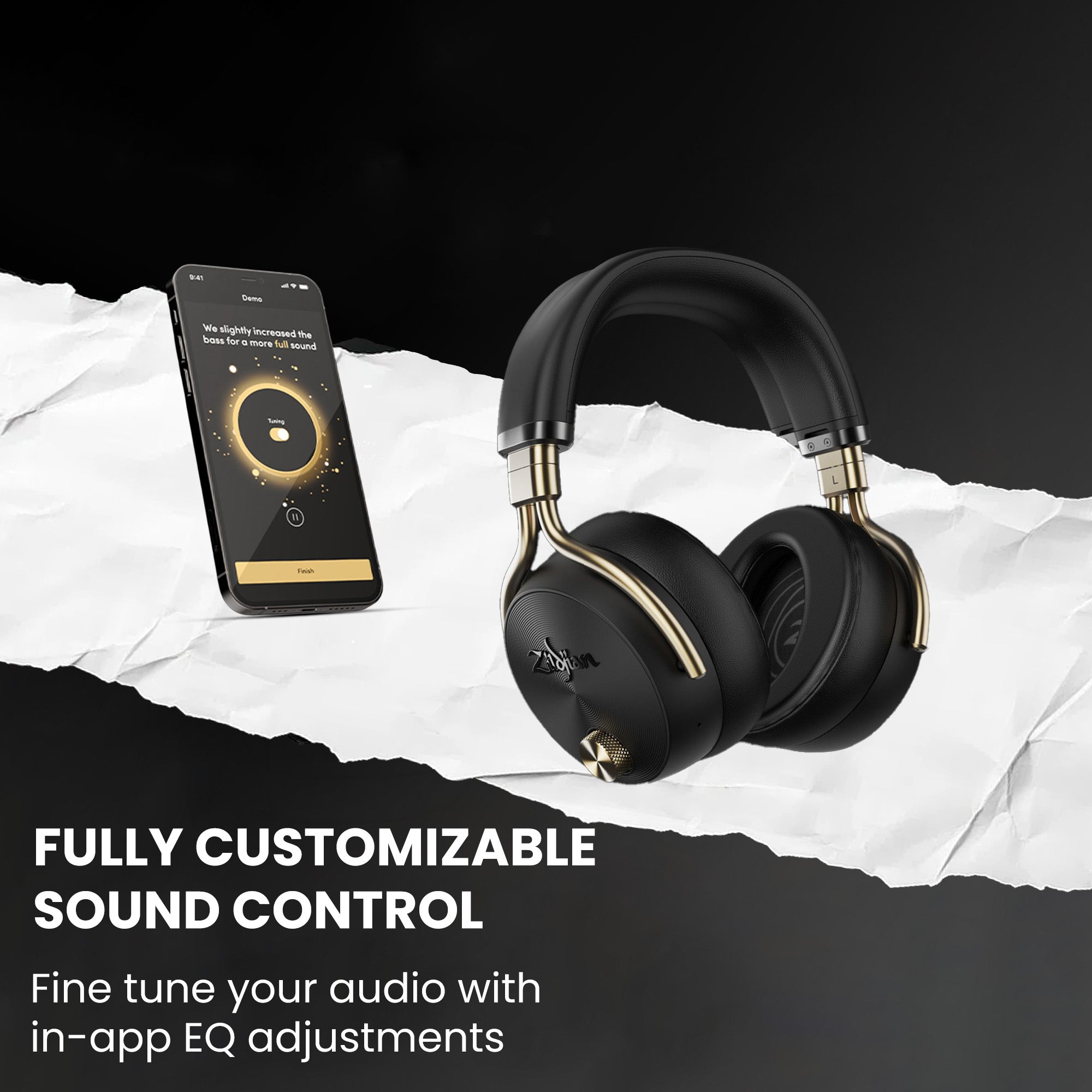 Zildjian ALCHEM-E Perfect Tune Over-Ear Headphones - Black w/ Case
