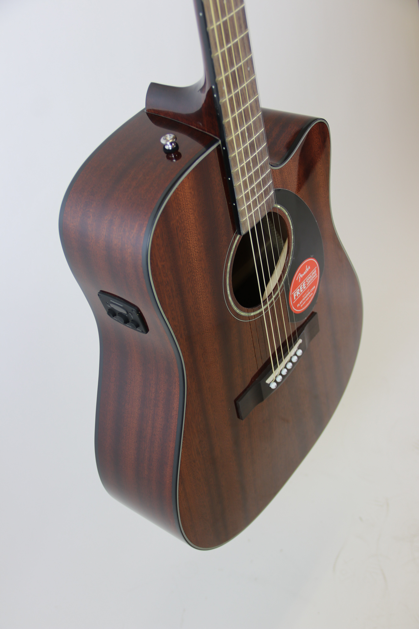 Fender CD60SCE Dreadnought AcousticElectric Guitar All Mahogany