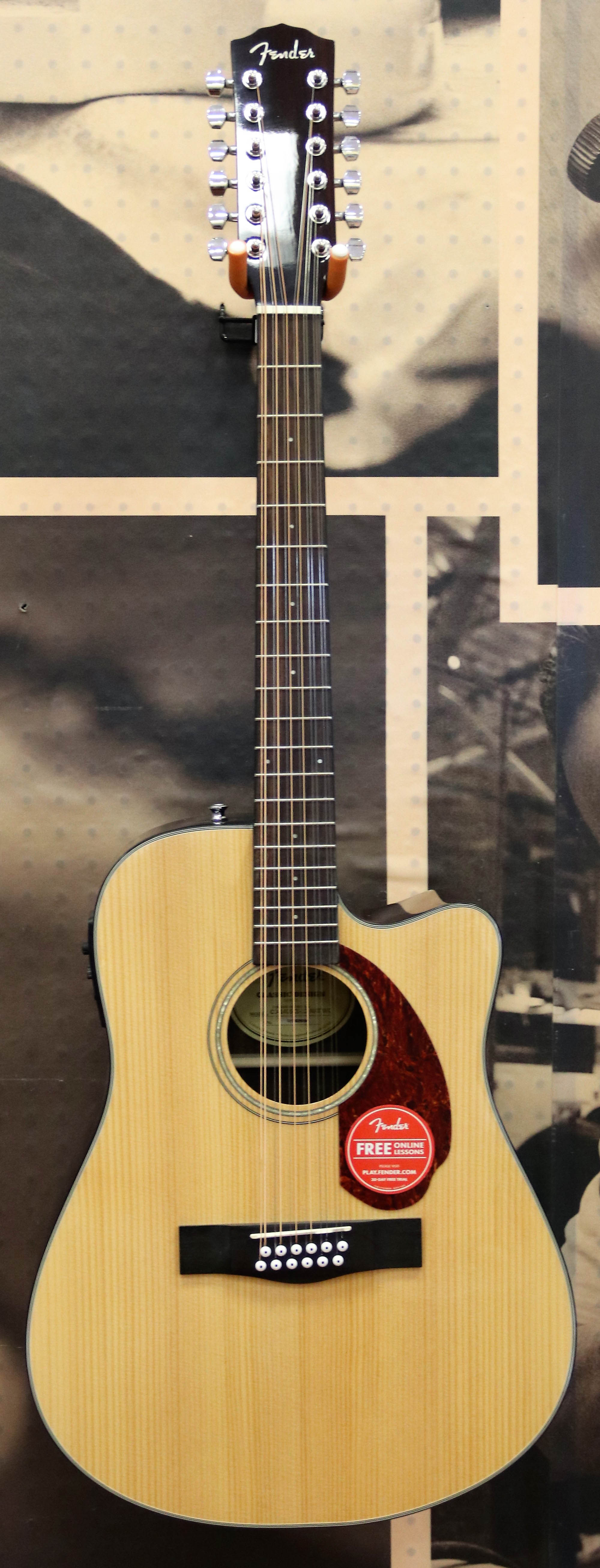 Fender CD140SCE12 Dreadnought AcousticElectric Guitar, 12 String