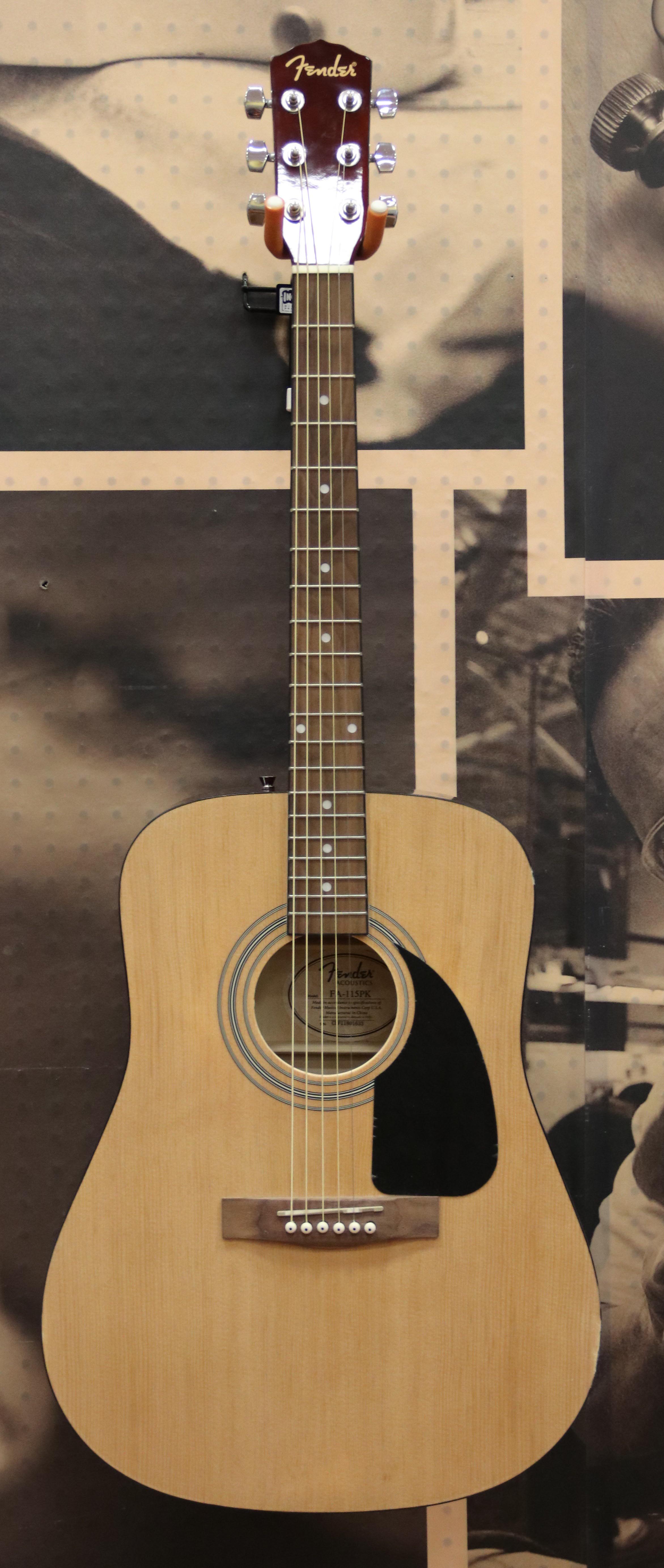 Fender FA115 Dreadnought Acoustic Guitar Natural (some damage to