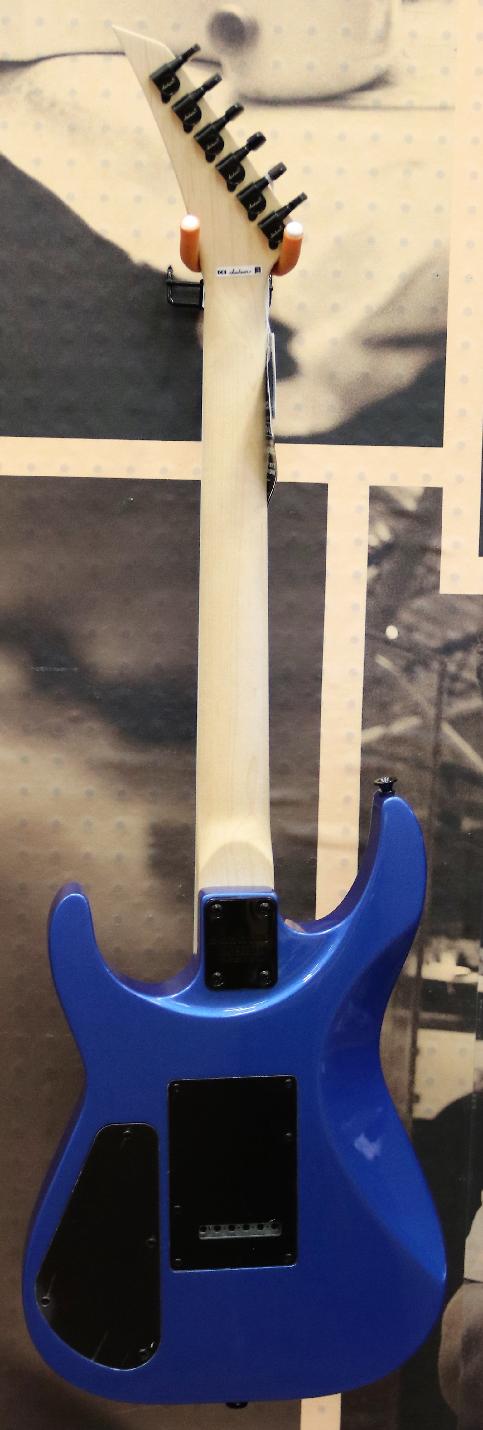 Jackson JS22 Dinky Arch Top Electric Guitar - Metallic Blue, Tremolo, 2 Humbuckers