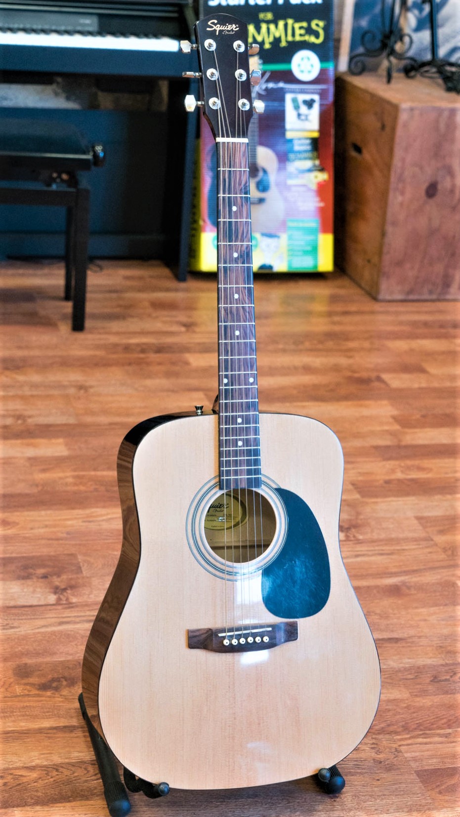 Squier by Fender SA50 Acoustic Guitar Natural 885978373628 eBay