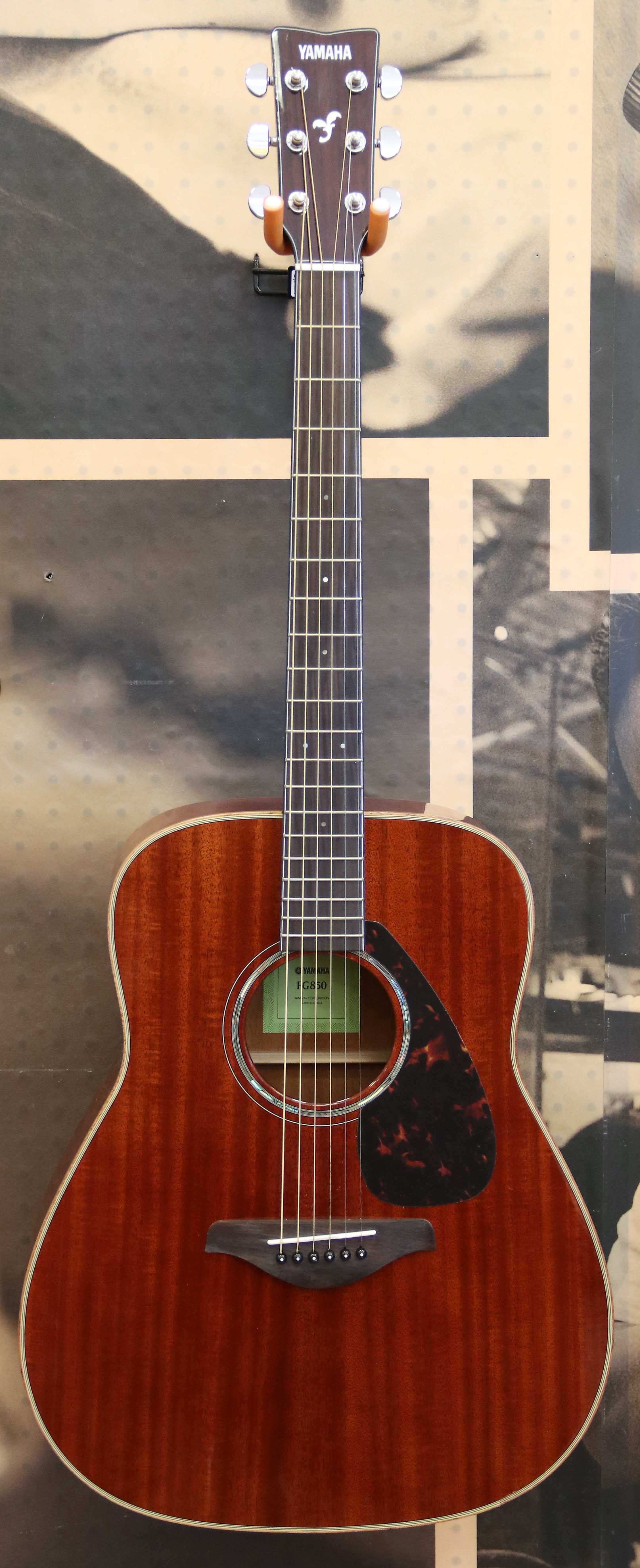 Yamaha FG850 Solid Top Folk Acoustic Guitar Natural Mahogany eBay