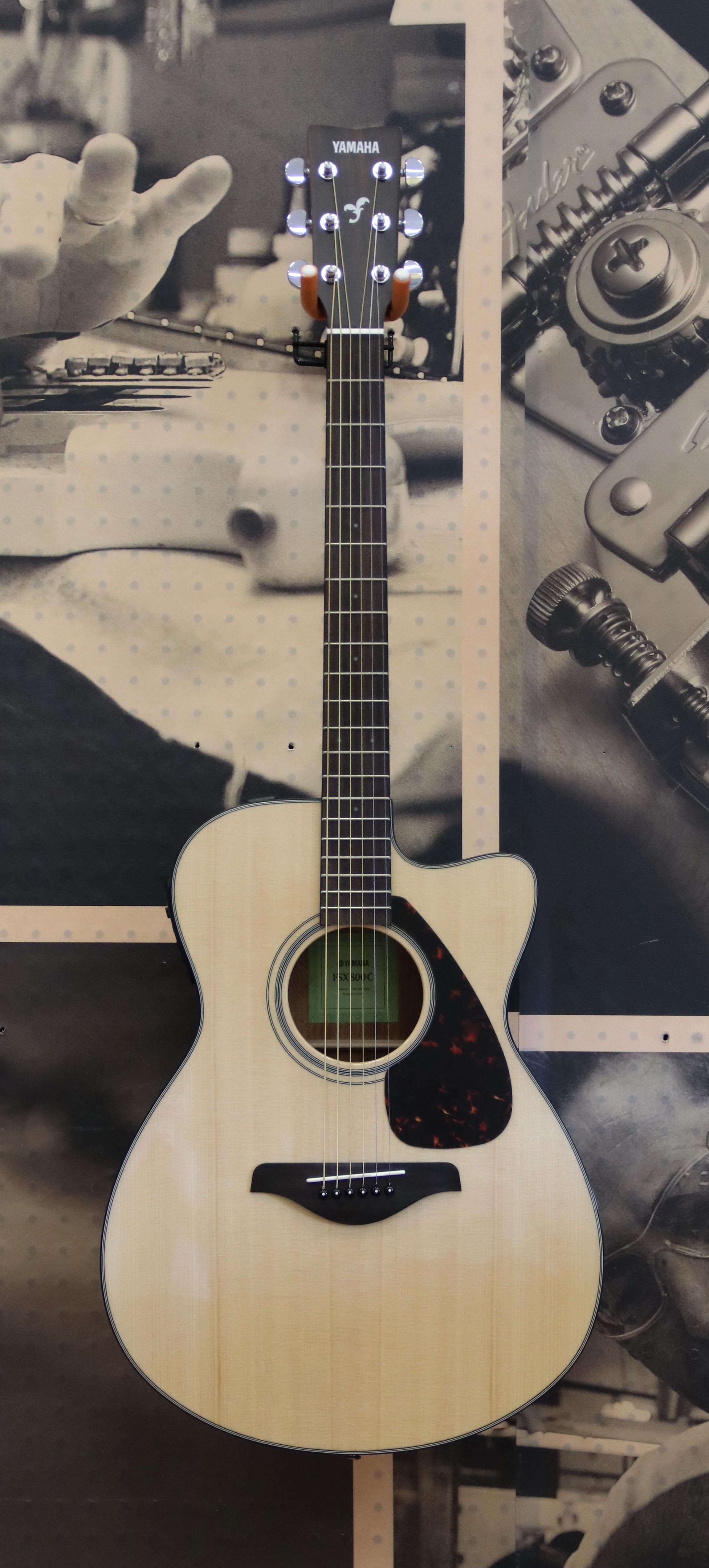 Yamaha FSX800C Small Body Acousticelectric Guitar Natural for sale