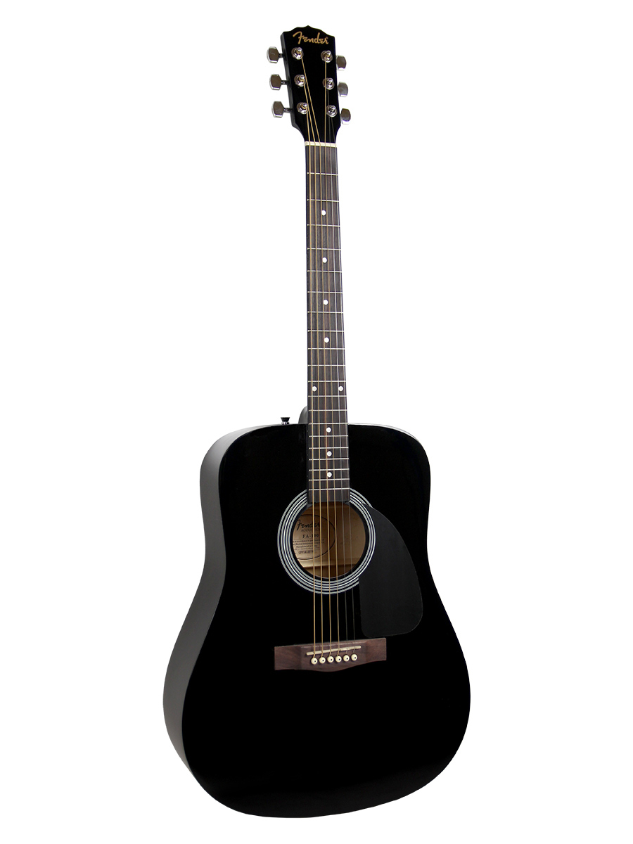 ::Fender FA-100 Acoustic Guitar - Black w/ Gig Bag