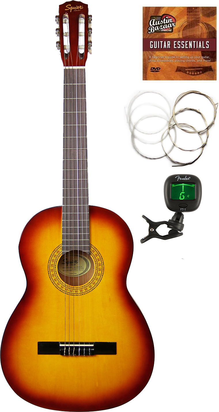 Image is loading Squier-by-Fender-SA-150-Classical-Acoustic-Guitar-