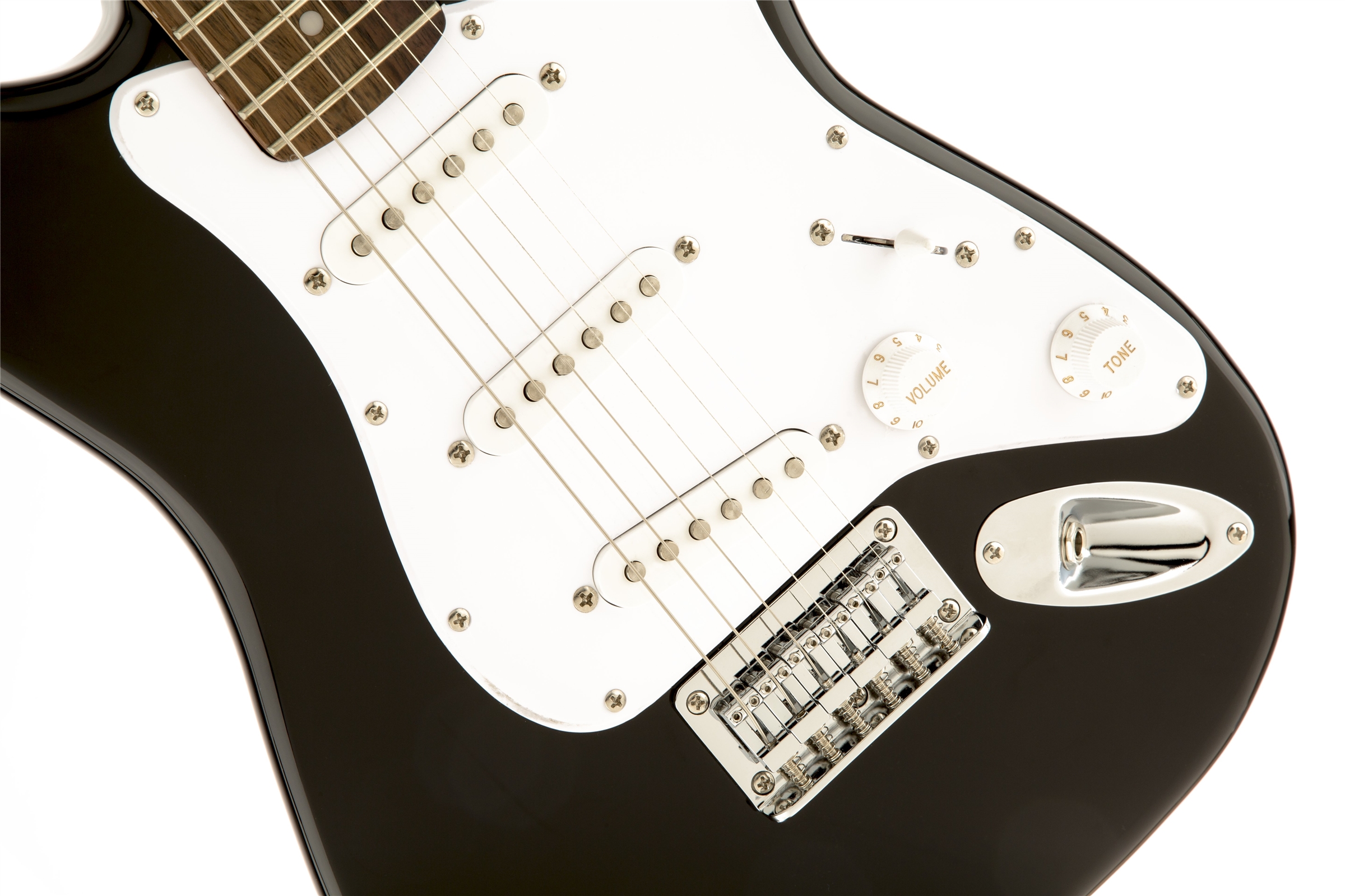 Squier by Fender Mini Strat Electric Guitar Black w/ Tuner