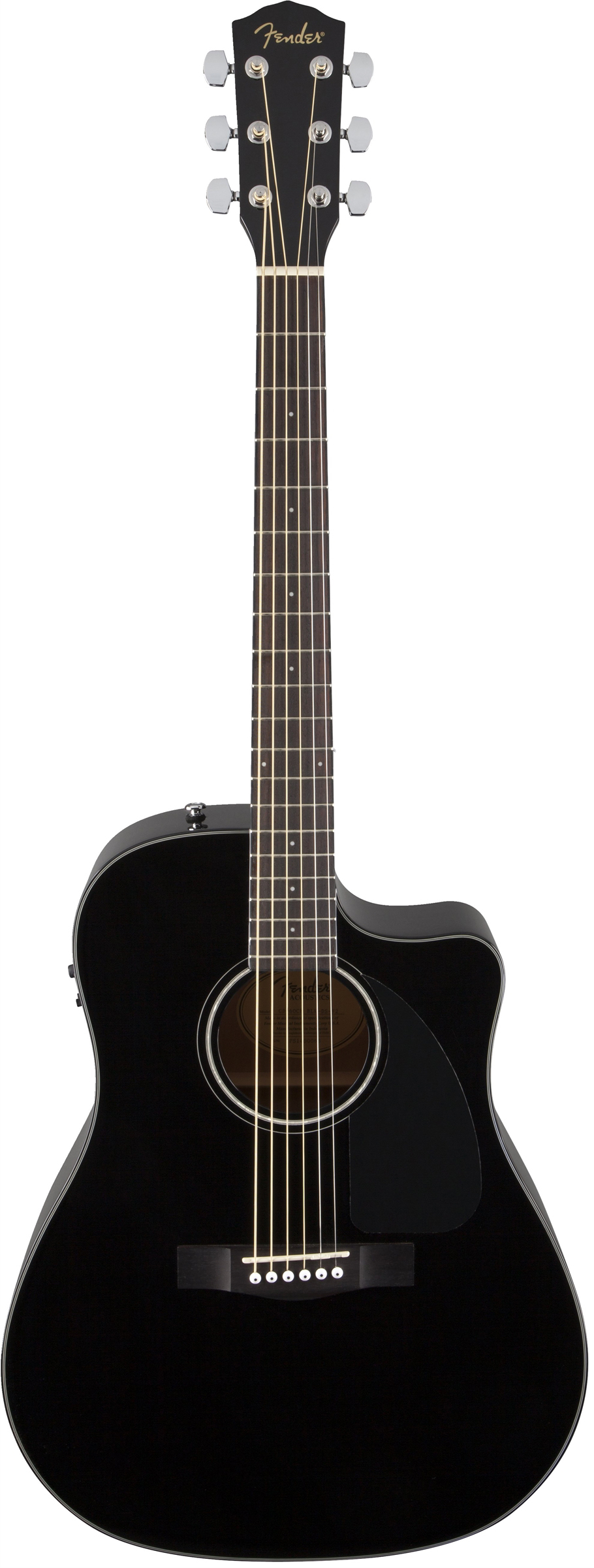 Fender CD60CE Dreadnought Cutaway AcousticElectric Guitar Black w/ Hard Case eBay