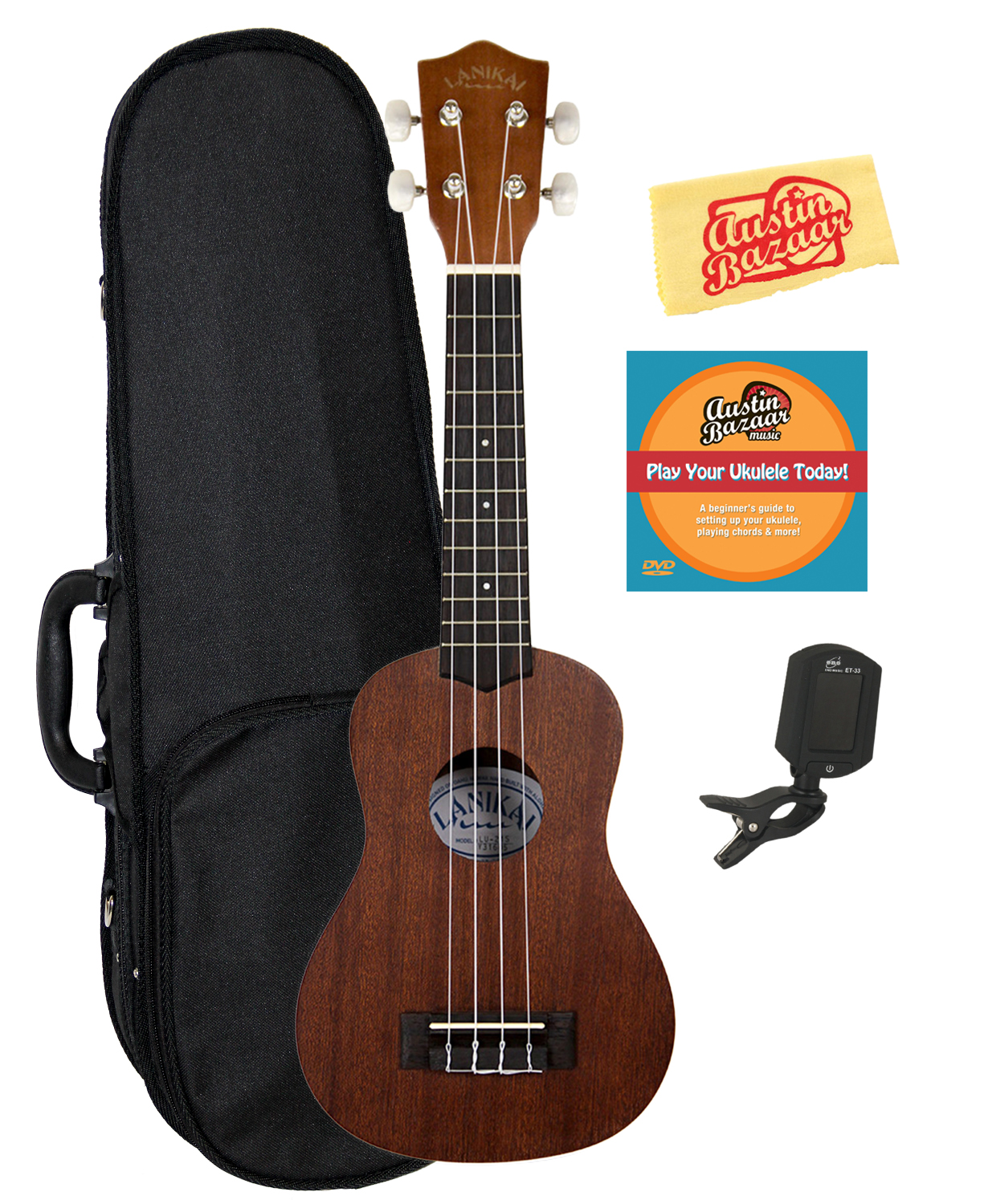 Lanikai LU21 Soprano Ukulele w/ Hard Case eBay