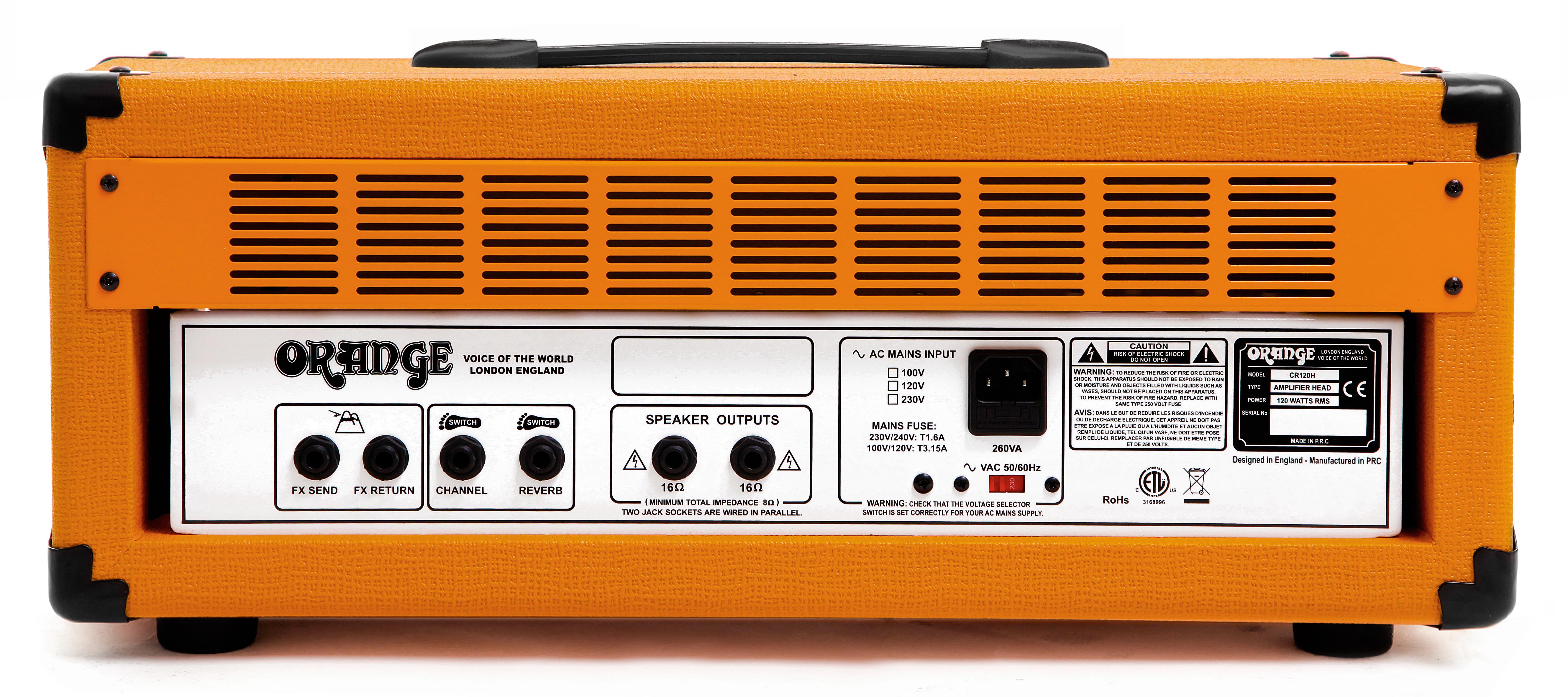 Orange CR120H Crush Pro 120 Guitar Amplifier Head 795525249675 eBay