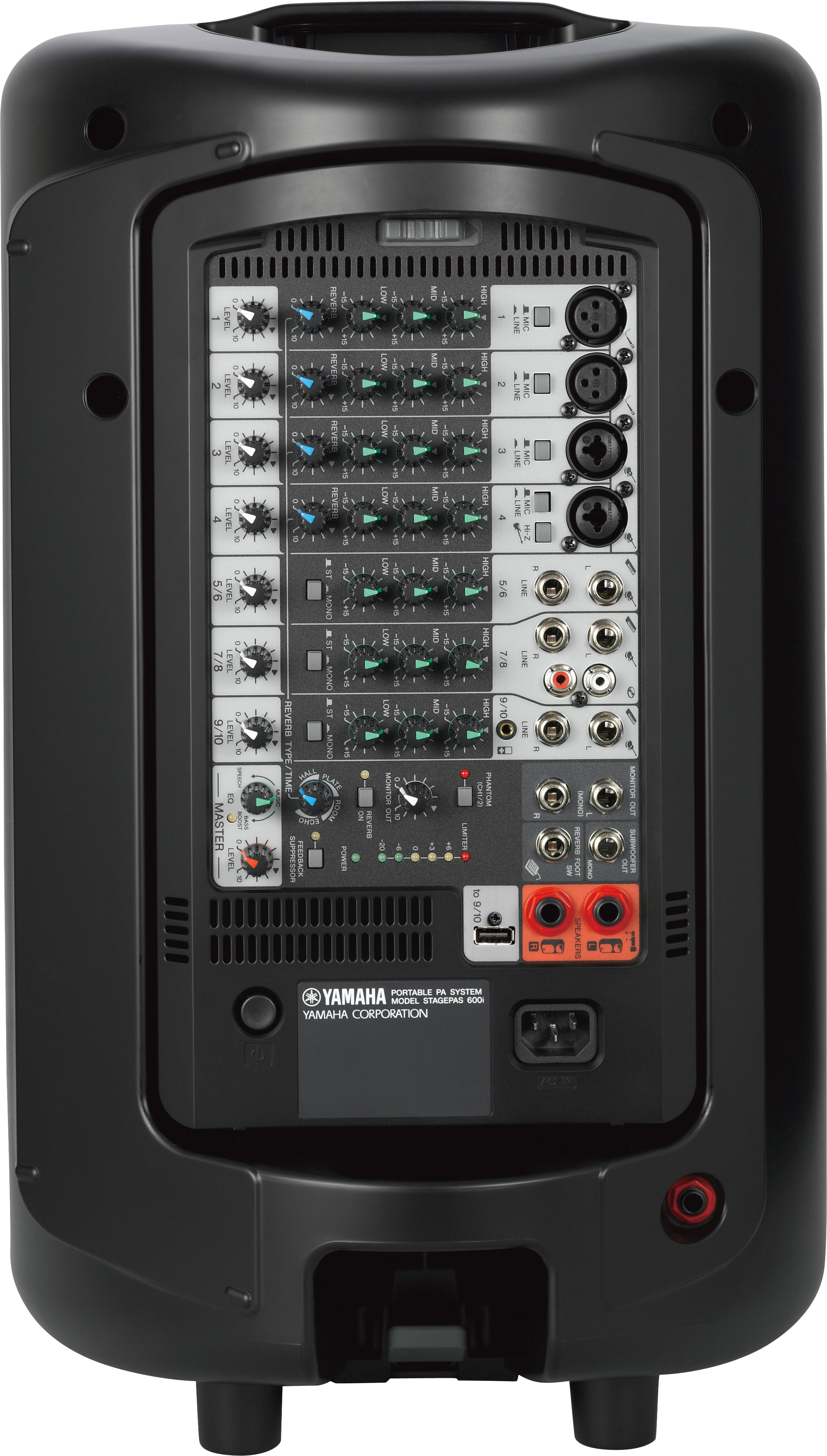 Yamaha STAGEPAS 600i Portable PA System w/ Speaker Stands, Cables eBay