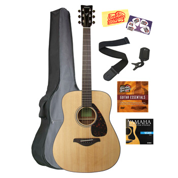 Yamaha FG800 Acoustic Guitar Bundle - Natural
