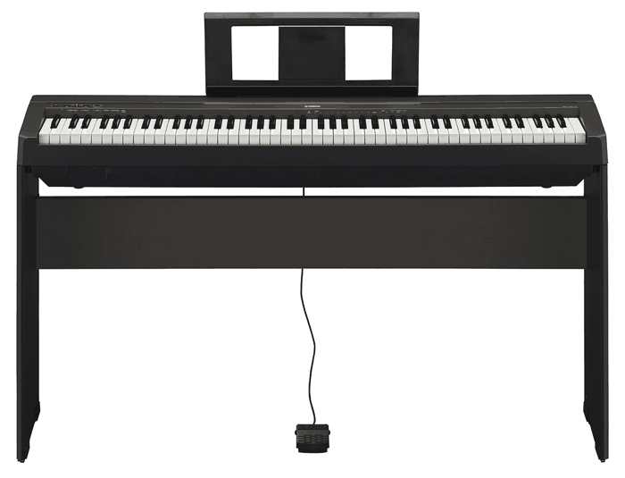 Yamaha P45 shown with Furniture Style Stand