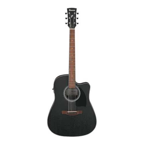 Ibanez PF54CE PF Performance Dreadnought Acoustic-Electric Guitar - Weathered Black