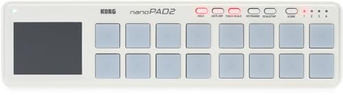 Korg nanoPAD2 Slim-Line USB Controller - White
