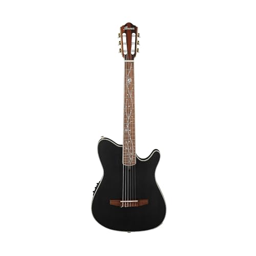 Ibanez TOD10N Tim Henson Signature Nylon Acoustic-Electric Guitar - Transparent Black Flat