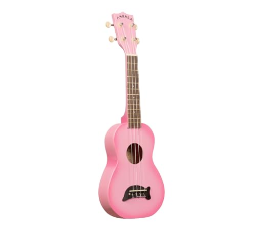 Kala MK-SD Makala Dolphin Soprano Ukulele - Pink Burst