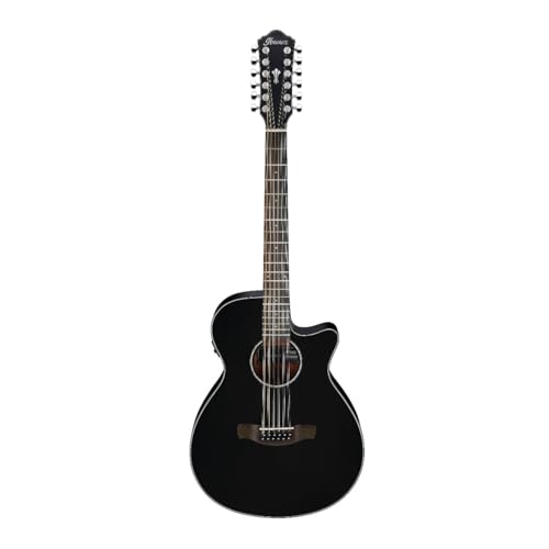Ibanez AEG5012 AEG 12-String Acoustic-Electric Guitar - Black