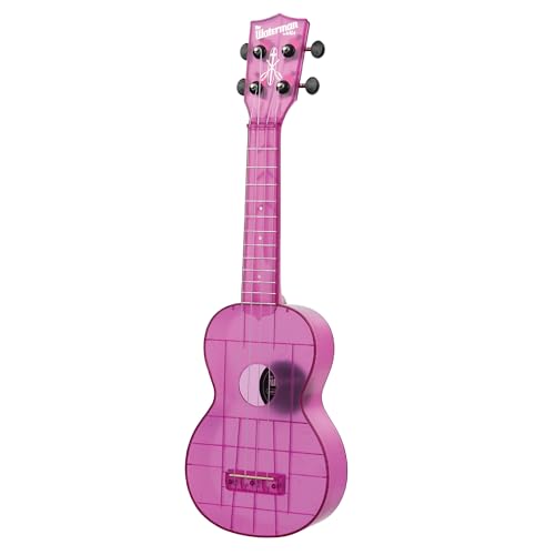 Kala KA-WMT-PL-S Soprano Waterman Sea Glass Ukulele - Amethyst Purple