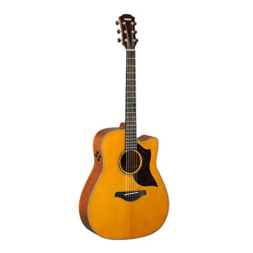 Yamaha A3M Mahogany Dreadnought Cutaway Acoustic-Electric Guitar - Vintage Natural