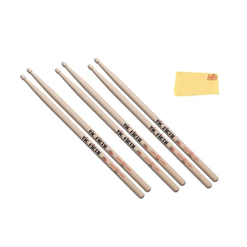 Vic Firth American Classic 55A Wood Tip Drumsticks - 3 Pack