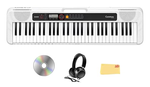 Casio CT-S200 Casiotone 61-Key Keyboard - White w/ Headphones