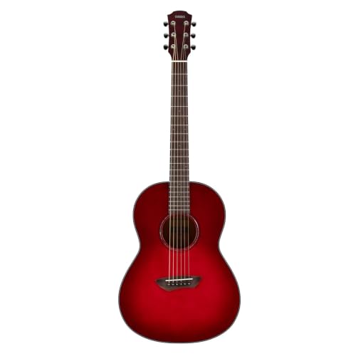 Yamaha CSF1M Parlor Acoustic Guitar - Crimson Red Burst