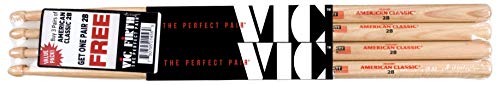 Vic Firth American Classic 2B Drumsticks - 4 Pack