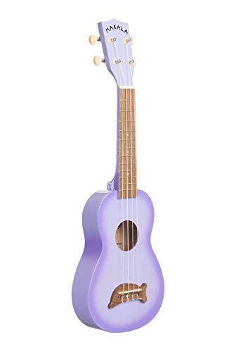 Kala MK-SD-PLBURST Makala Dolphin Soprano Ukulele - Purple Burst
