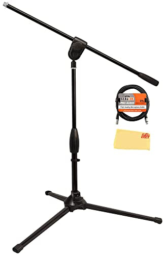 Ultimate Support MC-40B Pro Short Microphone Boom Stand w/ XLR Cable