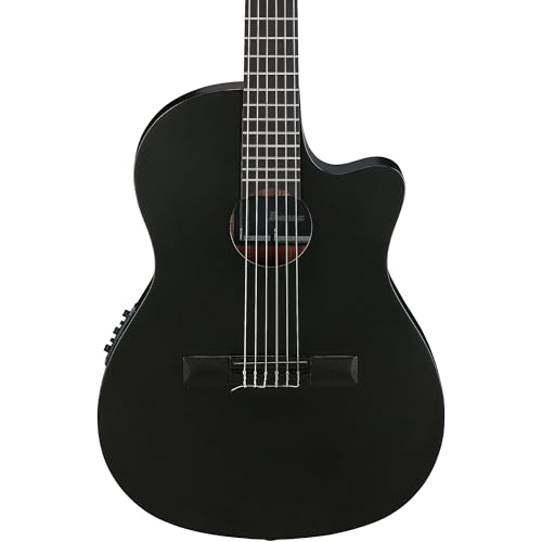Ibanez GA621 Thinline Acoustic-Electric Classical Guitar - Black Out