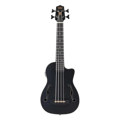 Kala UBASS-JYMN-BK-FS Black Journeyman Mahogany Fretted Acoustic-Electric U-Bass