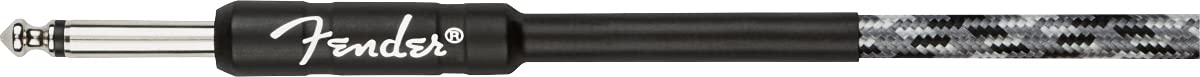 Fender 10-Foot Professional Instrument Cable, Straight-Angled, Winter Camo - 1 Pack