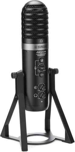 Yamaha AG01 Live Streaming USB Microphone - Black
