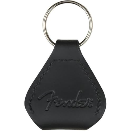 Fender Leather Pick Holder Keychain - Black