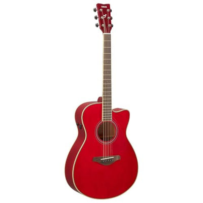 Yamaha FSC-TA TransAcoustic Concert Cutaway Acoustic-Electric Guitar - Ruby Red